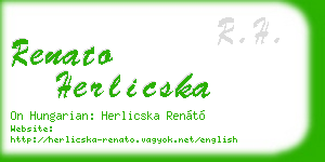 renato herlicska business card