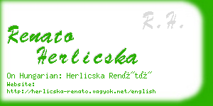 renato herlicska business card